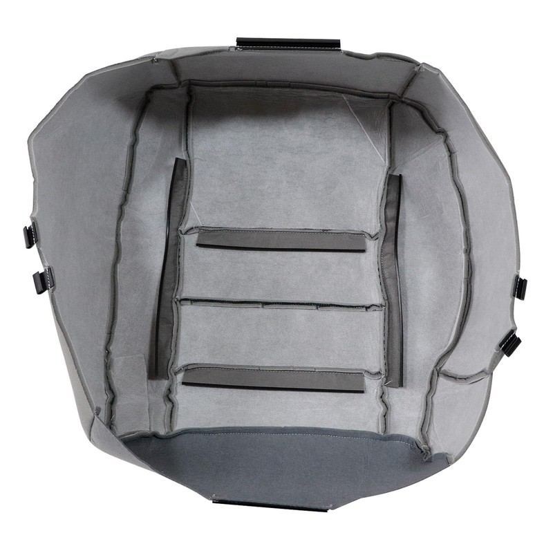 SecosAutoparts Front Driver Side Bottom Replacement Cloth Seat Cover Gray