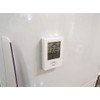 Cresel Thermometer/Hygrometer, Digital Clock Function, Wall Mounted, Tabletop, Stand Included,