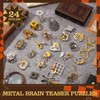 Yilloog 24 Pcs Metal Brain Teaser Puzzles Assortment for Adults