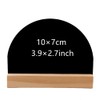 Mini Blackboard Sign Mini Double-sided Small Blackboard Wooden Base Double-sided