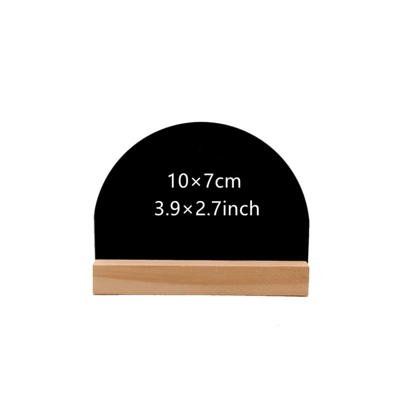 Mini Blackboard Sign Mini Double-sided Small Blackboard Wooden Base Double-sided