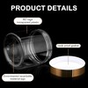 Patelai 4 Pieces Round Wide-mouth Leak Proof Plastic Container Jars