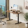 Furmax Electric Standing Desk with Monitor and Laptop Workstation, 47