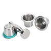 3pcs Refillable Coffee Capsule 304 Stainless Steel Coffee Pods with