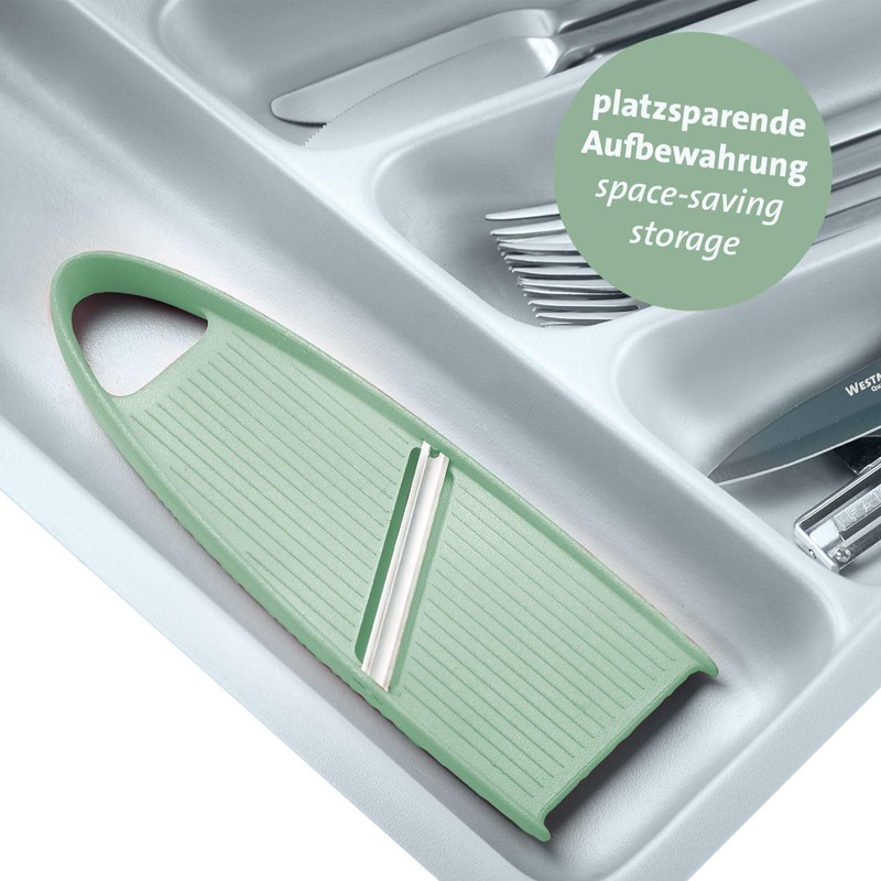 Westmark Vegetable Slicer, Slicer, Plastic/Rustproof Stainless Steel, Mint Green/Silver, 117022EM