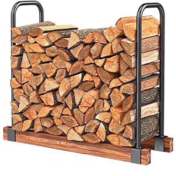 DOEWORKS Heavy Duty Firewood Racks Adjustable Length Log Bracket Rack