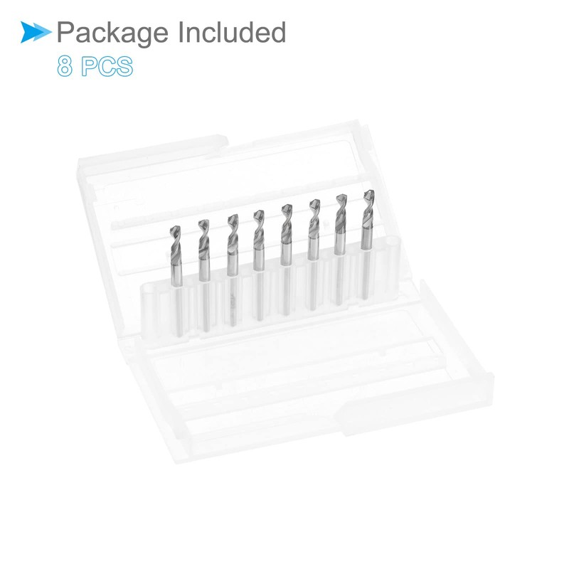 CoCud PCB Drill Bit Diameter 3mm 3.175mm Shank Solid Tungsten