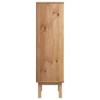 vidaXL Shoe Cabinet OTTA - Brown Solid Pine & Engineered