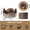Bear Coasters - 8 Full Size Rustic Coasters for Log