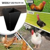 Kisotay Large Size Chicken Cone, Heavy-Duty Steel Poultry Restraining Cones