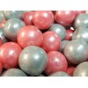 Gumballs Shimmer Pearl Pink And Silver Bubble Gum 2 Pounds