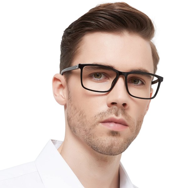 MARE AZZURO Large Reading Glasses +1.5 Men Flexible Square Readers