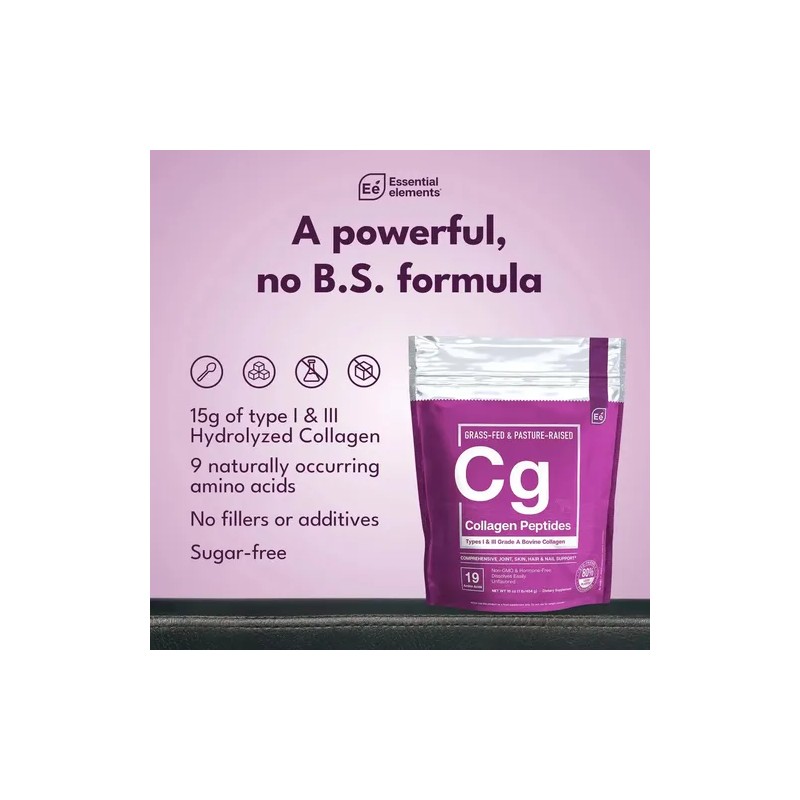 Essential Elements Colageno Hidrolizado Polvo 30 Porciones