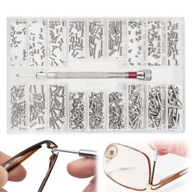 Kleine Schrauben Sortiment Kit, Winzige Mikroschrauben Set, Uhrenbrille Computer Ersatzschrauben, Winzige Reparaturschrauben Set mit Schraubendreher Pinzette,brillen schrauben