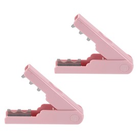sourcing map 2pcs Rose Thorn Stripper Tool 5.51" Metal Flower Thorn Leaf Remover Flower Stem and Leaf Stripping for Gardening Home Florist Arrangement, Pink