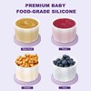 btrfe Reusable Silicone Baby Food Containers with Date-Tracking Lids |