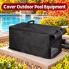 600D Oxford Pool Pump Winter Cover, Waterproof UV-Resistant Equipment Cover