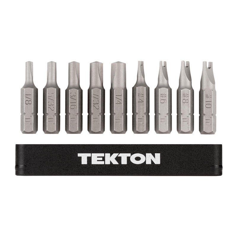 TEKTON 1/4 inch Clutch and Spanner Security Bit Set with