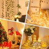 132FT(33FT*4)FT Lipstick Rechargeable Fairy Lights, Twinkle Lights Battery Operated, Mini