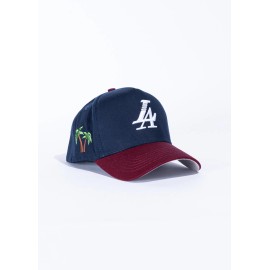 Hype Reference LA "Kill The Hype" Style Snapback Powder Navy/Maroon