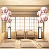 Yulejo 8 Pcs Chinese Japanese Cherry Blossom Paper Lanterns and