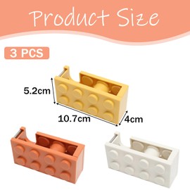 3PCS Small Tape Dispenser, Tape Dispenser and Tapes Holder for Wrapping