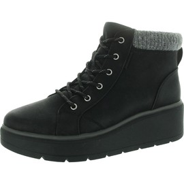 Dr. Scholl's Womens Nice Day Max Alpine Lace Up Bootie Black 10 M