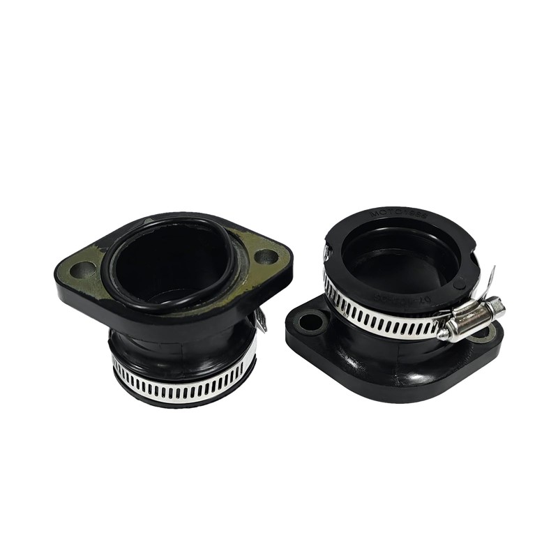 2Pcs Intake Manifold Boot Joint Carburetor Carb Flange Socket Fits