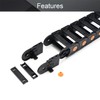 Fielect Drag Chain Cable Carrier Open Type with End Connectors
