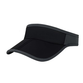 YAMEIZE Sun Visor Cap Women Men Sun Protection Head Sun Cap Lightweight Foldable Quick Drying Tennis Cap Summer Sports, black, 55-60