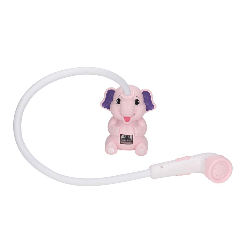 Baby Bath Shower Head with Thermometer Animal Shaped IPX7 Waterproof