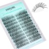 Natural Eyelash Extensions, 180 Pieces, Wispy Cluster Lashes, D Curl