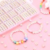 DIYDEC 1400 Pieces Golden Alphabet Beads, 7 mm Acrylic Round