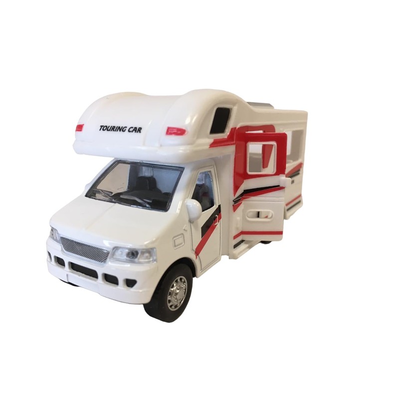 Camper Toy for Children, Camper with Reverse Train, Motorhome Die