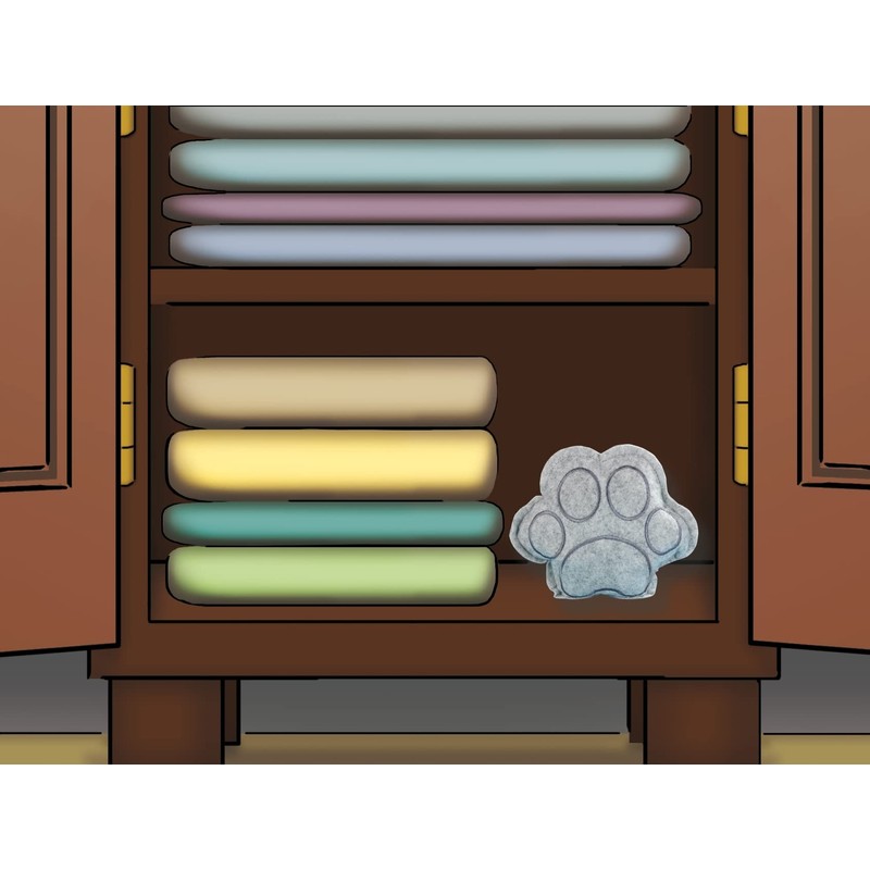 WENKO Paw Grey Polyester Dehumidifier 18 x 3 x 18