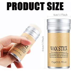 Hidak Hair Wax Stick for Hair Styling Wax Stick Non greasy Styling Wax Hair pomade stick for Women Flyaways and Edge Frizz Hair stick (Wax Stick)
