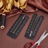 PH PandaHall Leather Lace-in Boot Zipper Inserts, 6.1 x 2.1