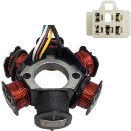 TAOTAO MAGNETO STATOR 110cc 125cc TAOTAO ATV GO-KART 6 COIL 5 WIRES PLUG