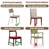 OFIDELITY 6 Pack Plastic Chair Covers for Dining Room Chairs,