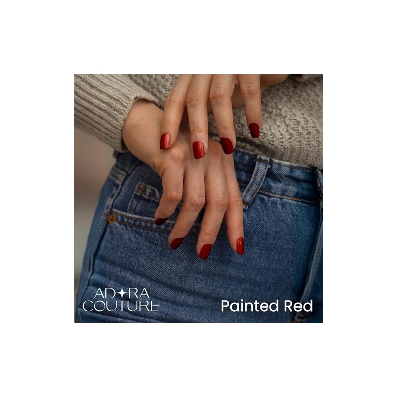 Adora Couture - Tiras de uñas de gel semicuradas con