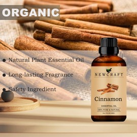 Cinnamon Essential Oils, 30ML 100% Pure and Natural Cinnamon Essential Oil with Dropper for Aromatherapy Diffuser - 1 Fl Oz/Cinnamon