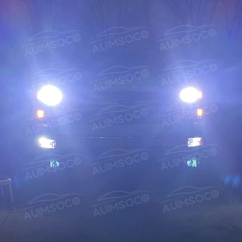 AUIMSOCO 9006 LED Lamps Combo Bulbs 6500K High Low Beam