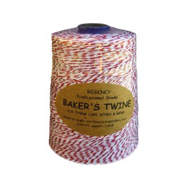 Regency Wraps Regency Baker's Twine Cone Red and White, 2300-feet, Multicolor