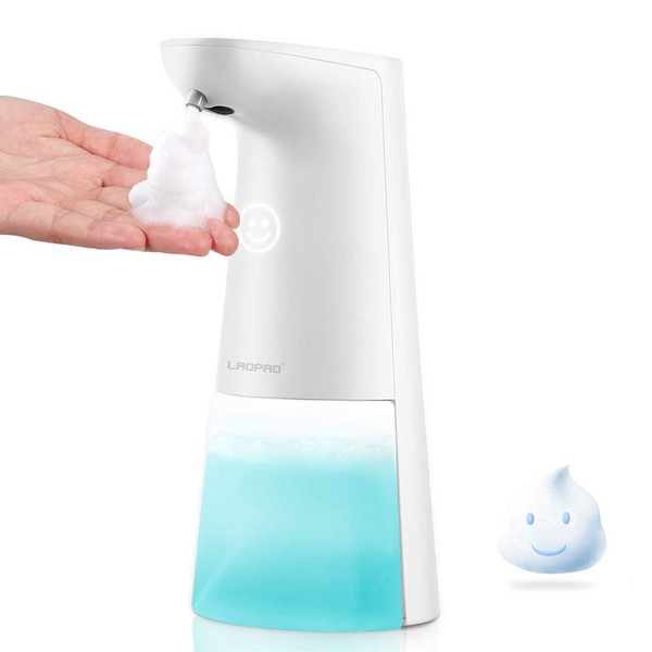 LAOPAO Automatic Soap Dispenser,Hands Free Foaming Soap Dispenser, 240ml Countertop