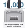 Puroma Key Lock Box, 4-Digit Combination Key Storage Lockbox, Portable