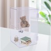 2-Shelf Clear Acrylic Display Case with Lock, Display Case Cabinet