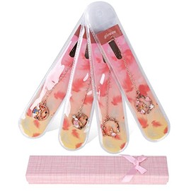 4PCS Bookmarks for Teacher Aprreciation Gifts, Cute Metal Book Marks with Clip, Suitable for Women, Kids, Students, Teachers, and Great Gift for Birthday, Festival, Classroom Prizes