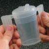 Two Handled Plastic Feeding Cup with SPOUT Adult Feeder Beaker