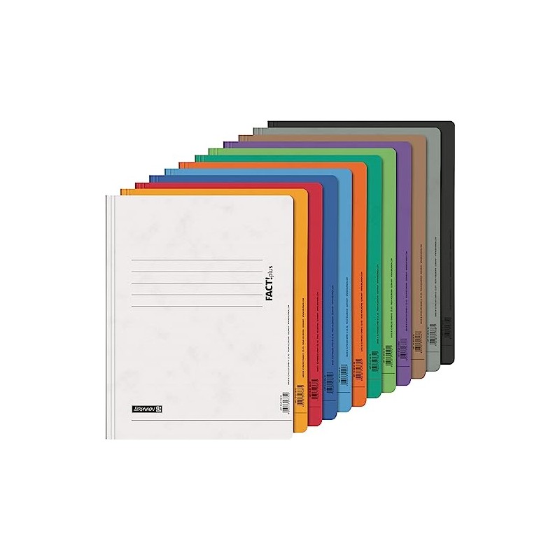 Brunnen Fact!plus File Folders, Set of 12, A4