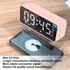 Alarm Clock Bluetooth Speaker Distortion Free USB Charging Mirror Display
